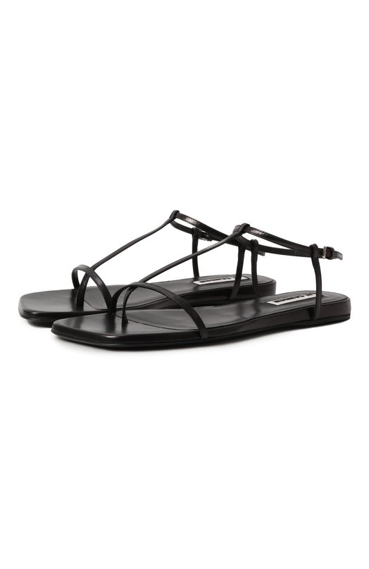 Кожаные сандалии Jil Sander J15WP0169/P8389 Чёрный J15WP0169/P8389