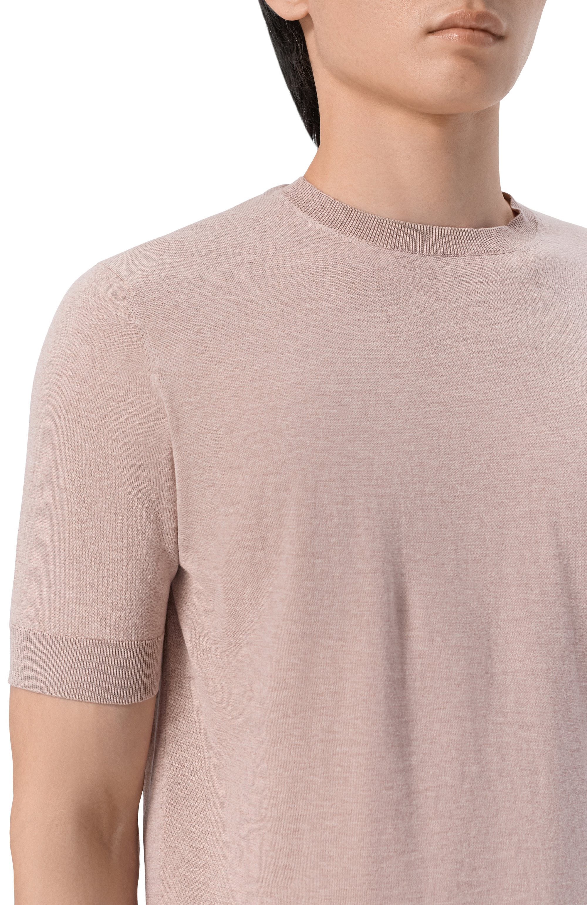 Хлопковый джемпер ANDREA CAMPAGNA бежевого цвета по цене 55050 руб., арт. GC1MC/SI18R, фото 5 Хлопковый джемпер ANDREA CAMPAGNA, арт. GC1MC/SI18R, фото 5