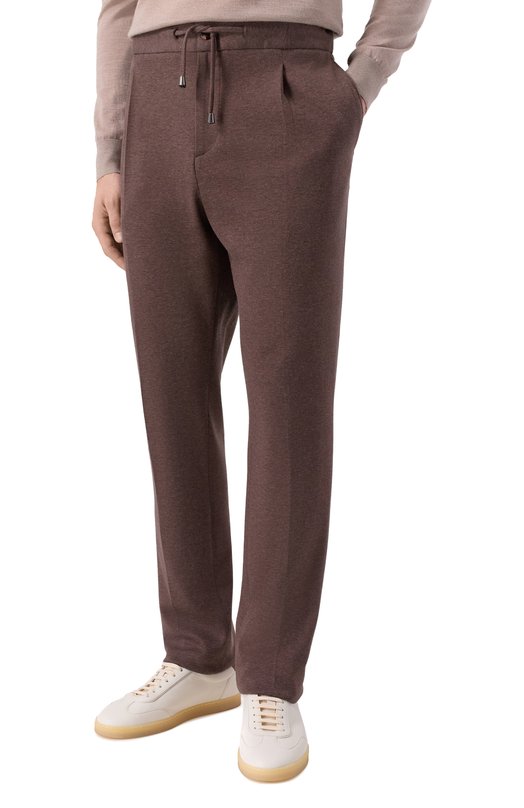 Костюм из хлопка и кашемира Andrea Campagna BIELLA/DD100_SET Коричневый  BIELLA/DD100_SET Фото 4