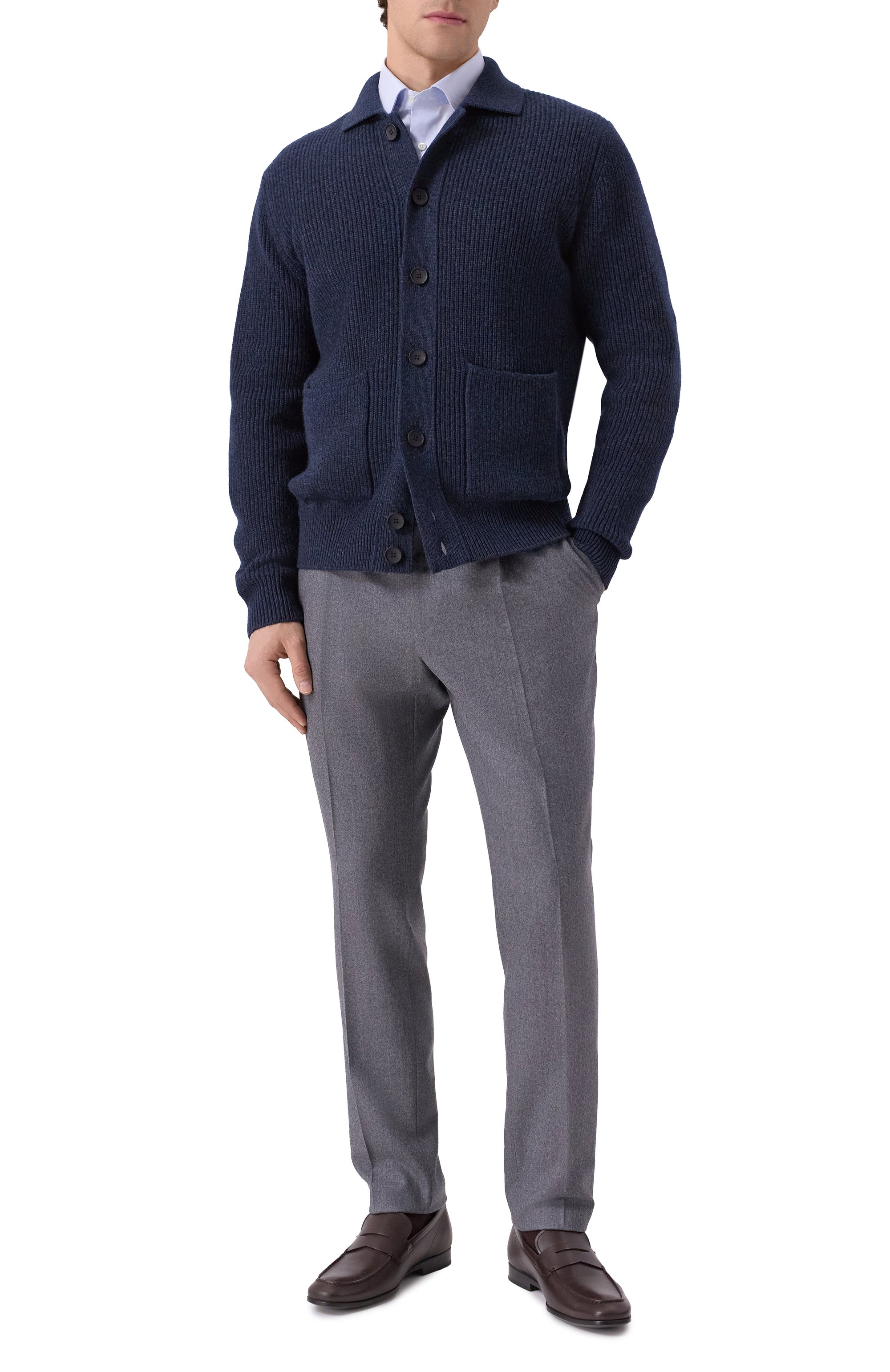 Кардиган из шерсти и кашемира ANDREA CAMPAGNA, арт. CA3MLT/WC7P, фото 2