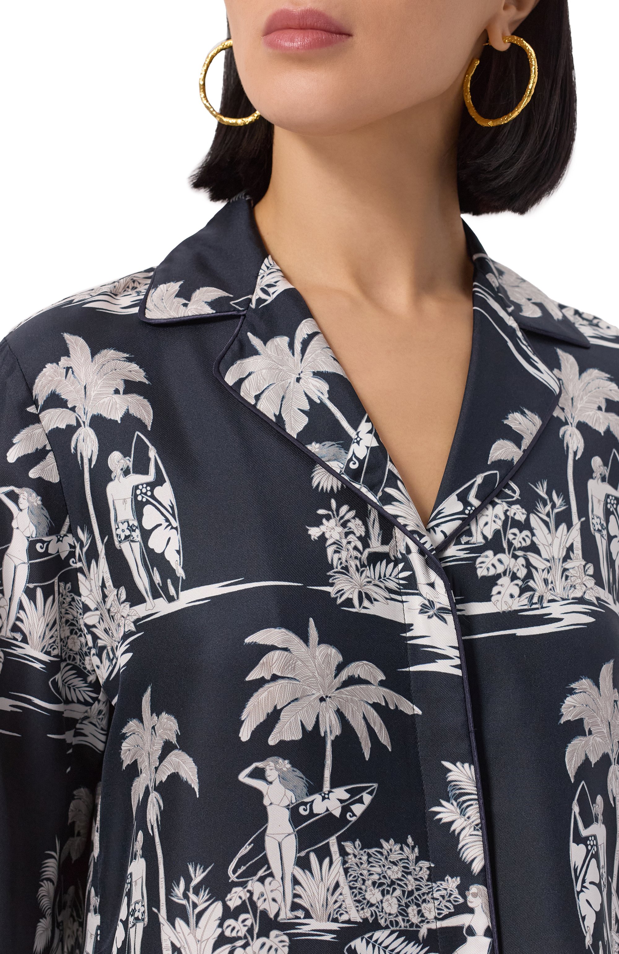 Шелковая рубашка MAX MARA STUDIO, арт. DI0NIGI, фото 5