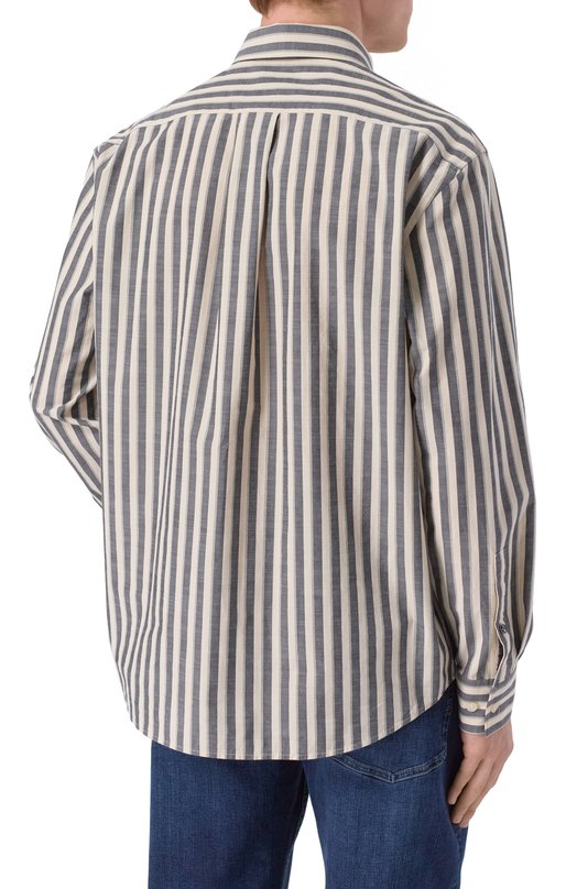 Хлопковая рубашка Bogner 58791224 Кремовый  58791224 Фото 4