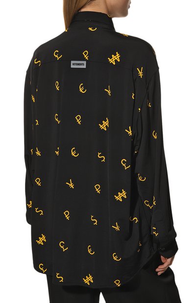Хлопковая рубашка VETEMENTS, арт. UA53SH800X, фото 4