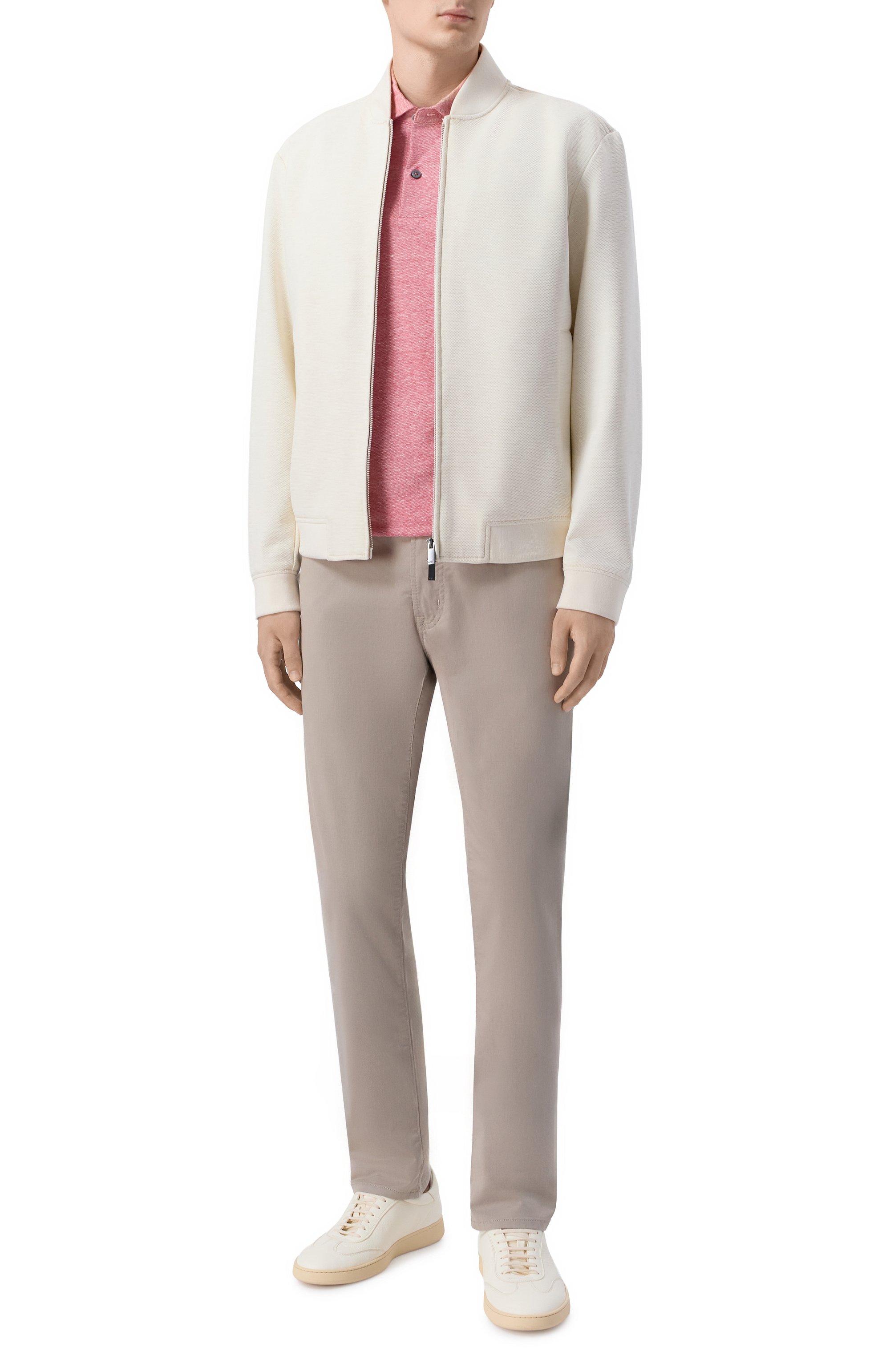 Поло изо льна и хлопка BOSS, арт. 50559147, фото 2