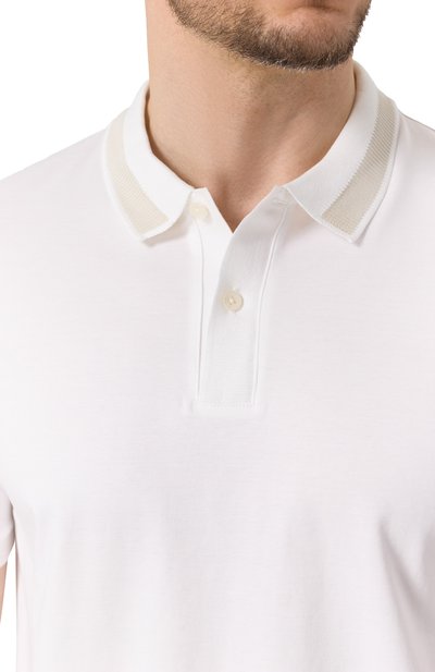 Хлопковое поло BOSS, арт. 50531791, фото 5