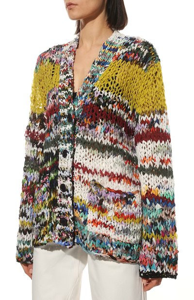 Кардиган из хлопка и шелка DRIES VAN NOTEN, арт. 221-011298-4711, фото 3