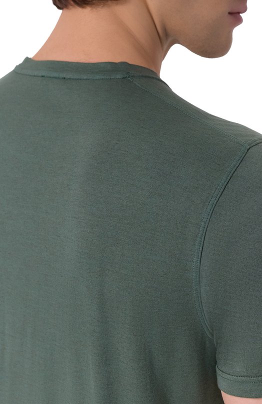Футболка из хлопка и кашемира Kiton UMK073411 Зелёный  UMK073411 Фото 5