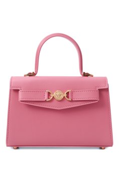 Женская сумка medusa'95 small VERSACE розового цвета, арт. 1013824/1A10795 | Фото 1 (Материал сплава: Проставлено; Драгоценные камни: Проставлено; Материал: Натуральная кожа; Ремень/цепочка: На ремешке; Размер: small)