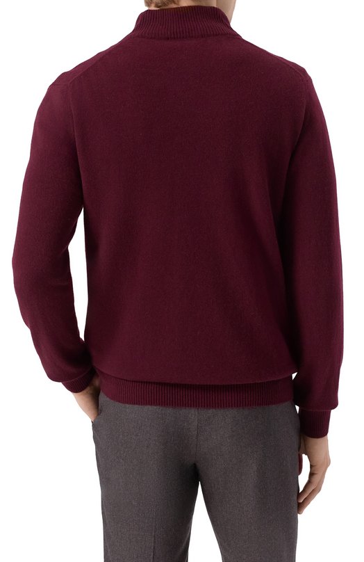 Джемпер из шерсти и кашемира Daniele Fiesoli DF0038 Бордовый  DF0038 Фото 4