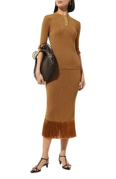 Юбка из вискозы BOTTEGA VENETA, арт. 739163V2TE0 8480, фото 2