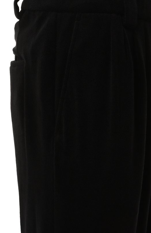 Хлопковые брюки Giorgio Armani GM001250/TE13896 Чёрный  GM001250/TE13896 Фото 6
