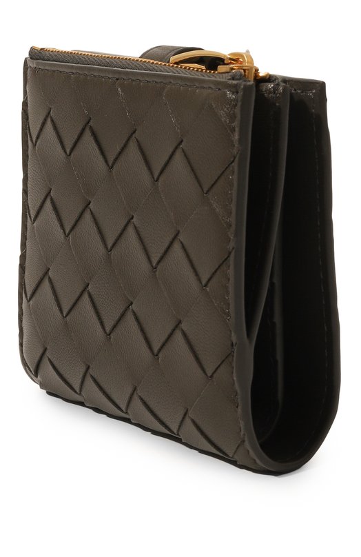Кожаное портмоне Bottega Veneta 600270/V48C3 Хаки  600270/V48C3 Фото 2