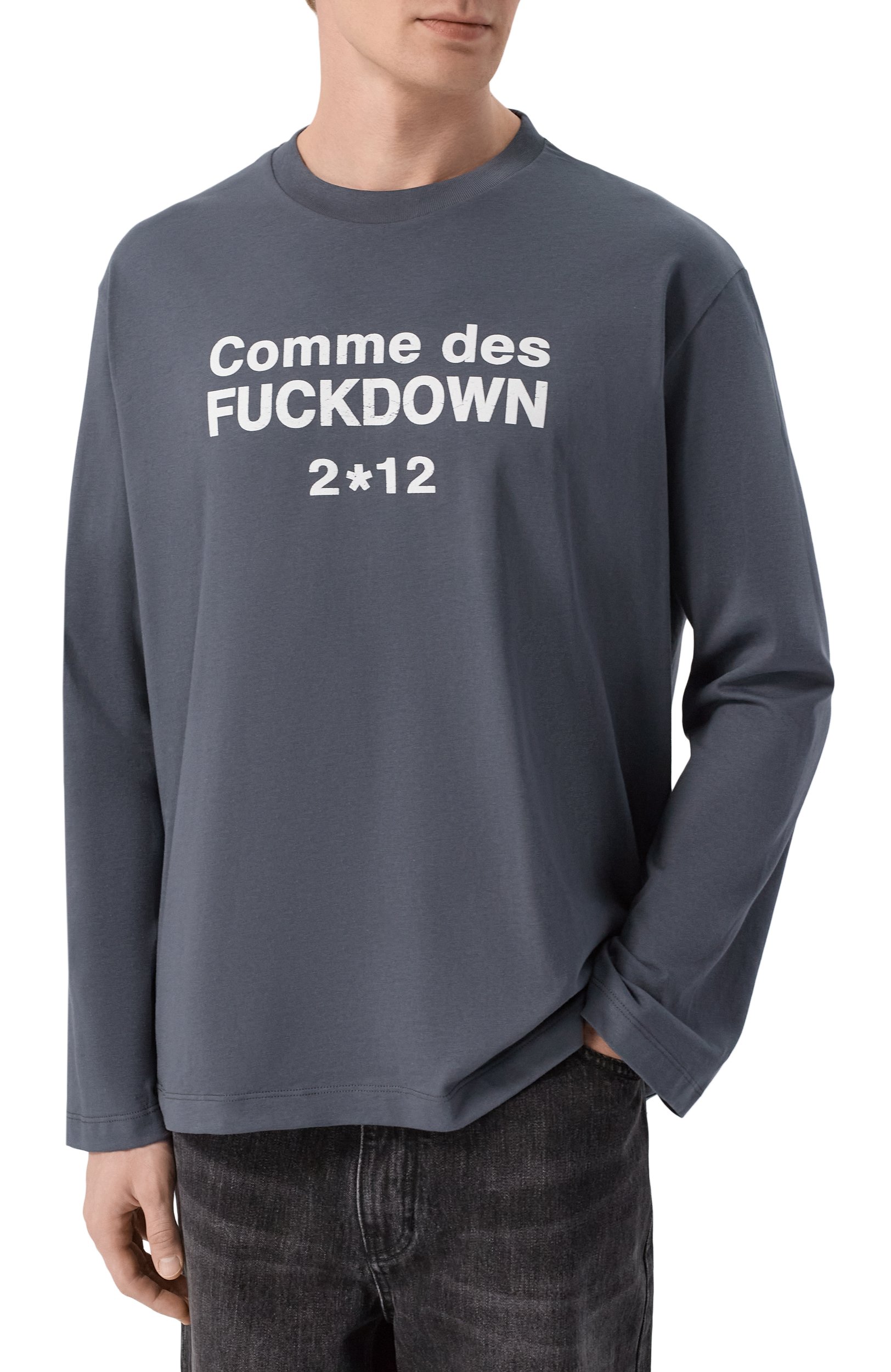 Хлопковый лонгслив COMME DES FUCKDOWN, арт. CFABU00021, фото 3