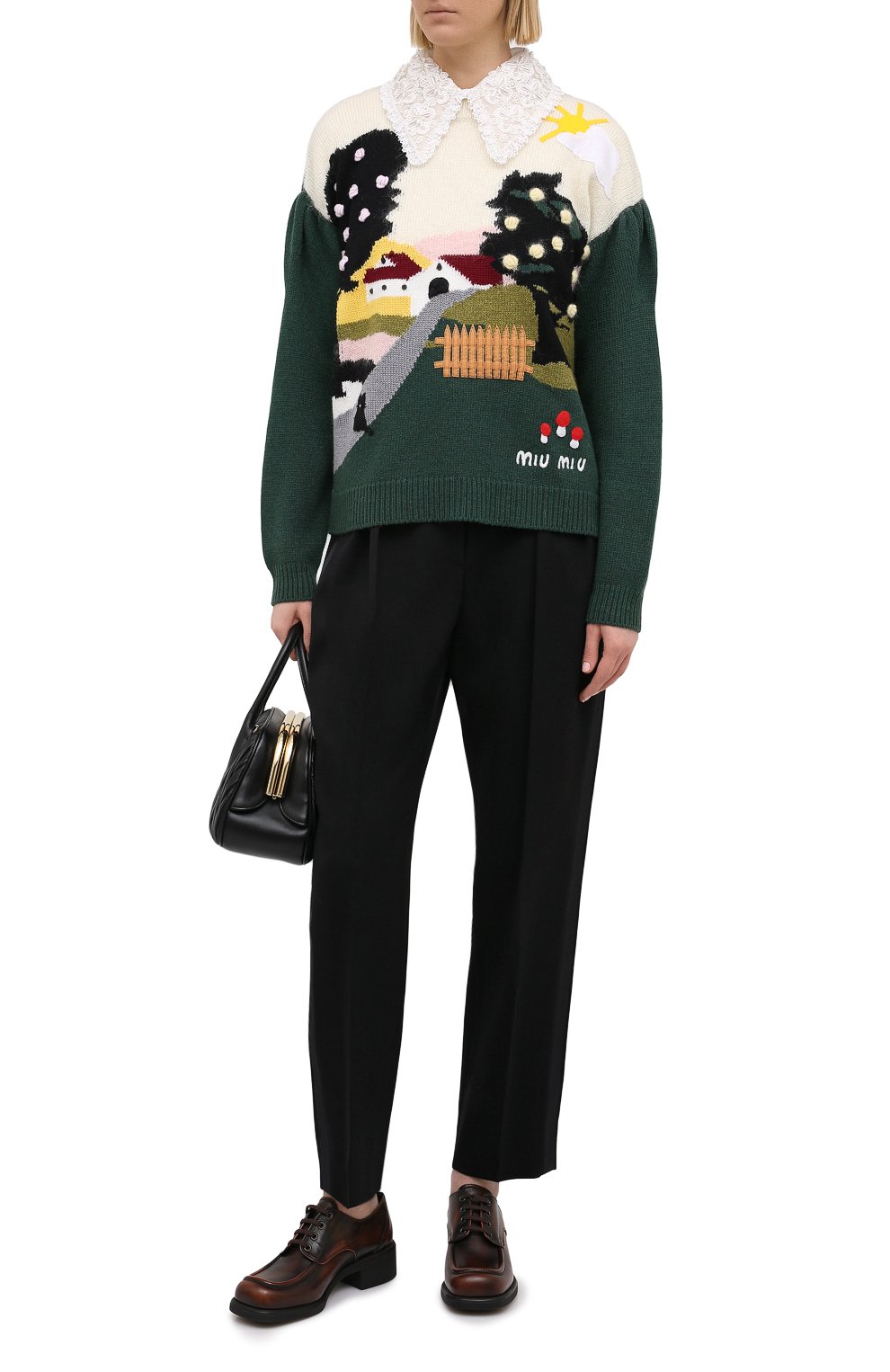 Шерстяной свитер MIU MIU, арт. MML393-1XI4-F0422, фото 2