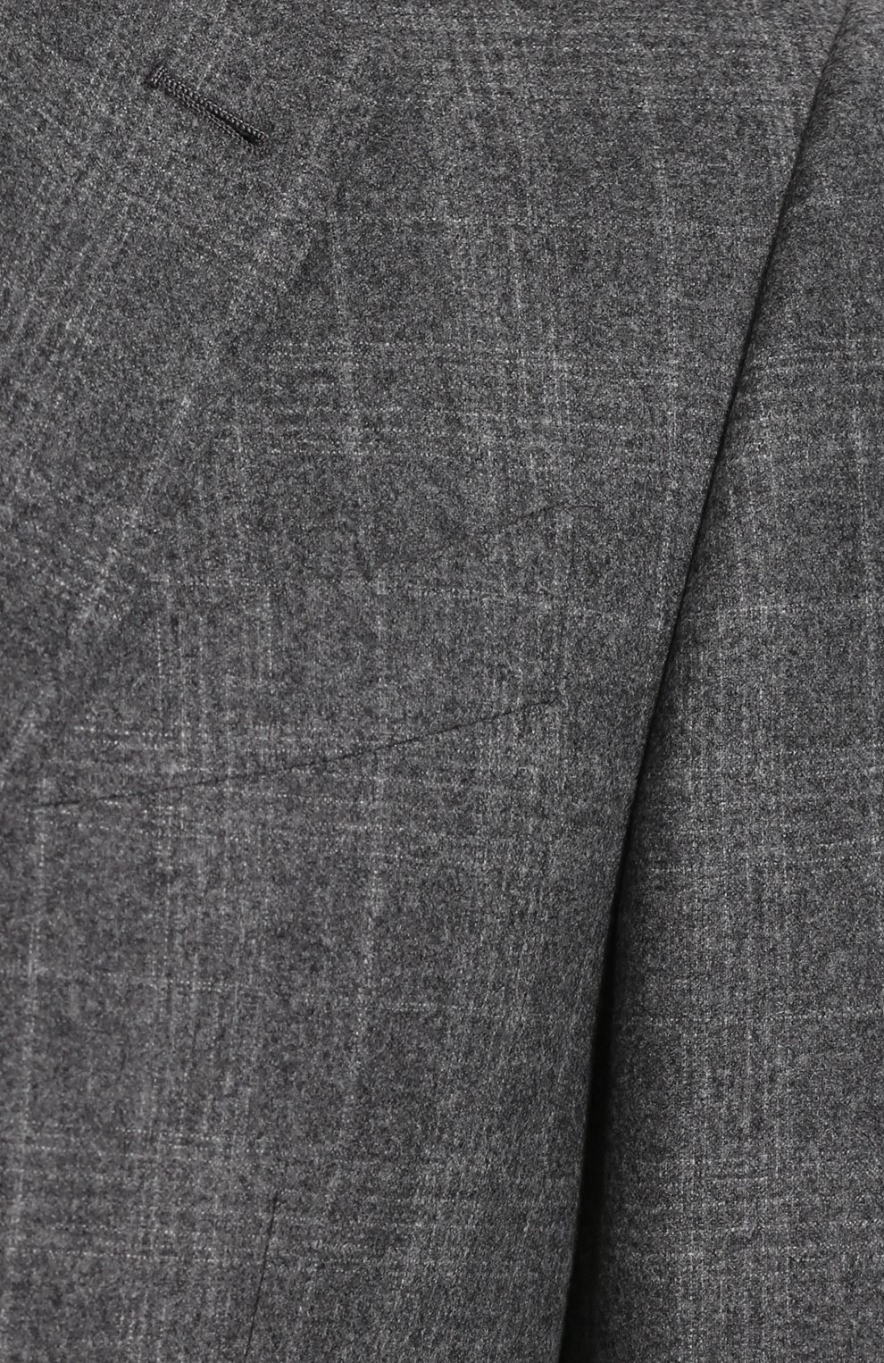 Шерстяной костюм в клетку с пиджаком на двух пуговицах GIORGIO ARMANI, арт. ZSVI5R/ZS138, фото 6