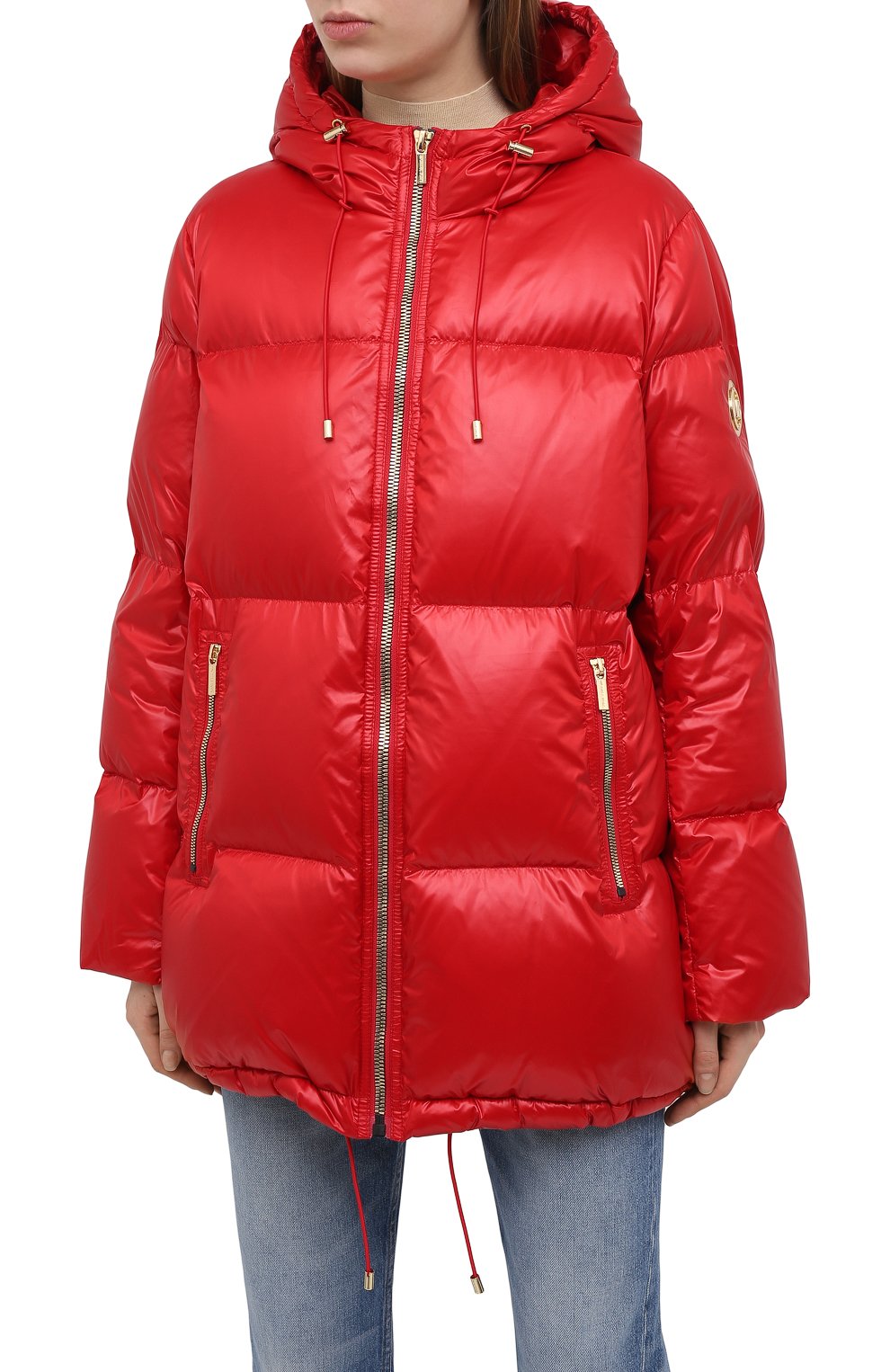 Пуховик MICHAEL MICHAEL KORS красного цвета по цене 54500 руб., арт. MH02J25CDF, фото 3 Пуховик MICHAEL MICHAEL KORS, арт. MH02J25CDF, фото 3