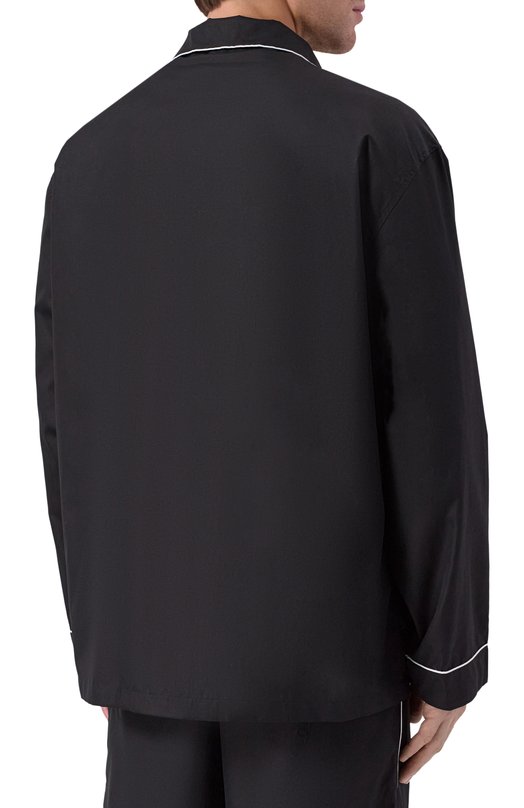 Хлопковая сорочка Kiton UNWM011K0244H02 Чёрный  UNWM011K0244H02 Фото 4