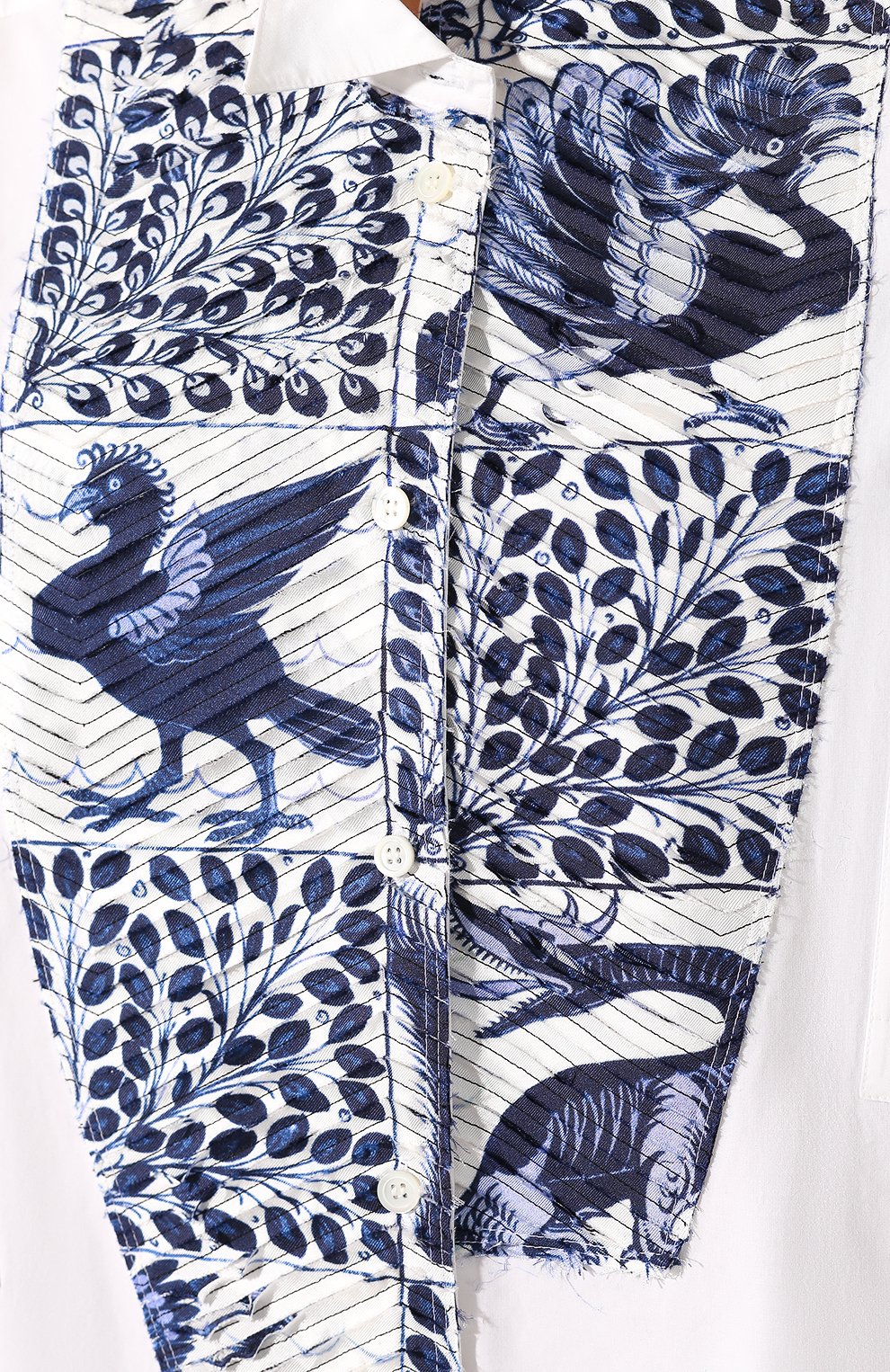 Хлопковая рубашка LOEWE белого цвета по цене 78400 руб., арт. S2109770AK, фото 5 Хлопковая рубашка LOEWE, арт. S2109770AK, фото 5