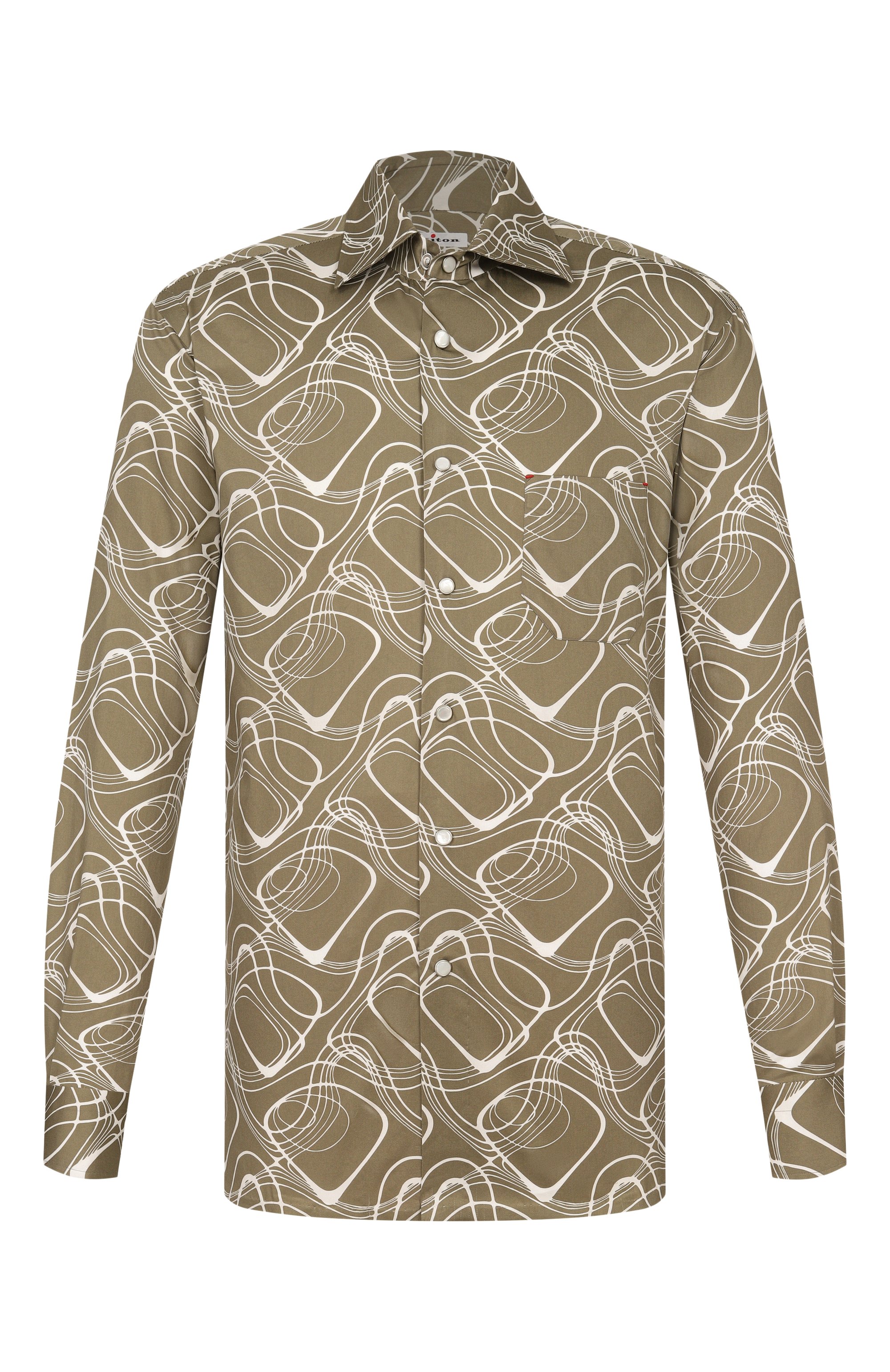 Хлопковая рубашка KITON, арт. UMCNERCH0924808, фото 1