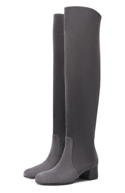 Женские замшевые сапоги joelle 45 GIANVITO ROSSI, арт. G80008.45RIC.C45LAPI
