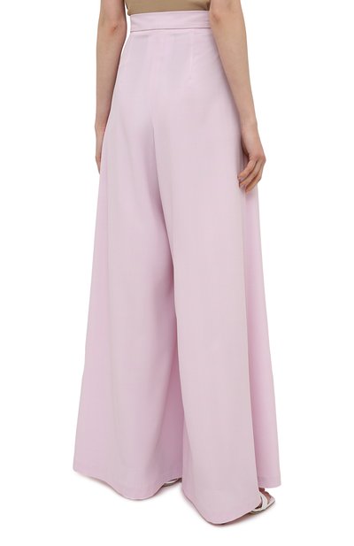 Брюки из вискозы LESYANEBO светло-розового цвета по цене 29000 руб., арт. SS21/Н-455, фото 4 Брюки из вискозы LESYANEBO, арт. SS21/Н-455, фото 4