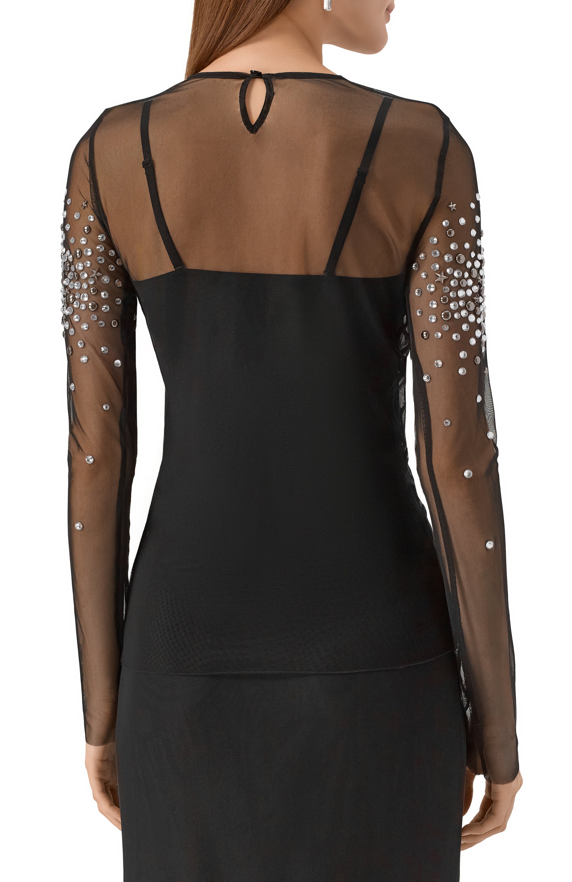 Топ с отделкой стразами ERIKA CAVALLINI, арт. P5W001, фото 4