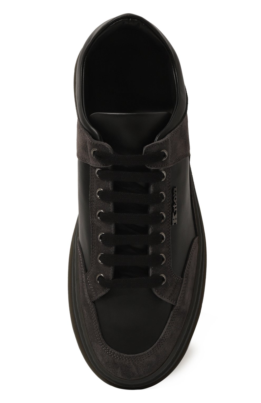 Кожаные кеды KITON, арт. USSA204N0110509, фото 6