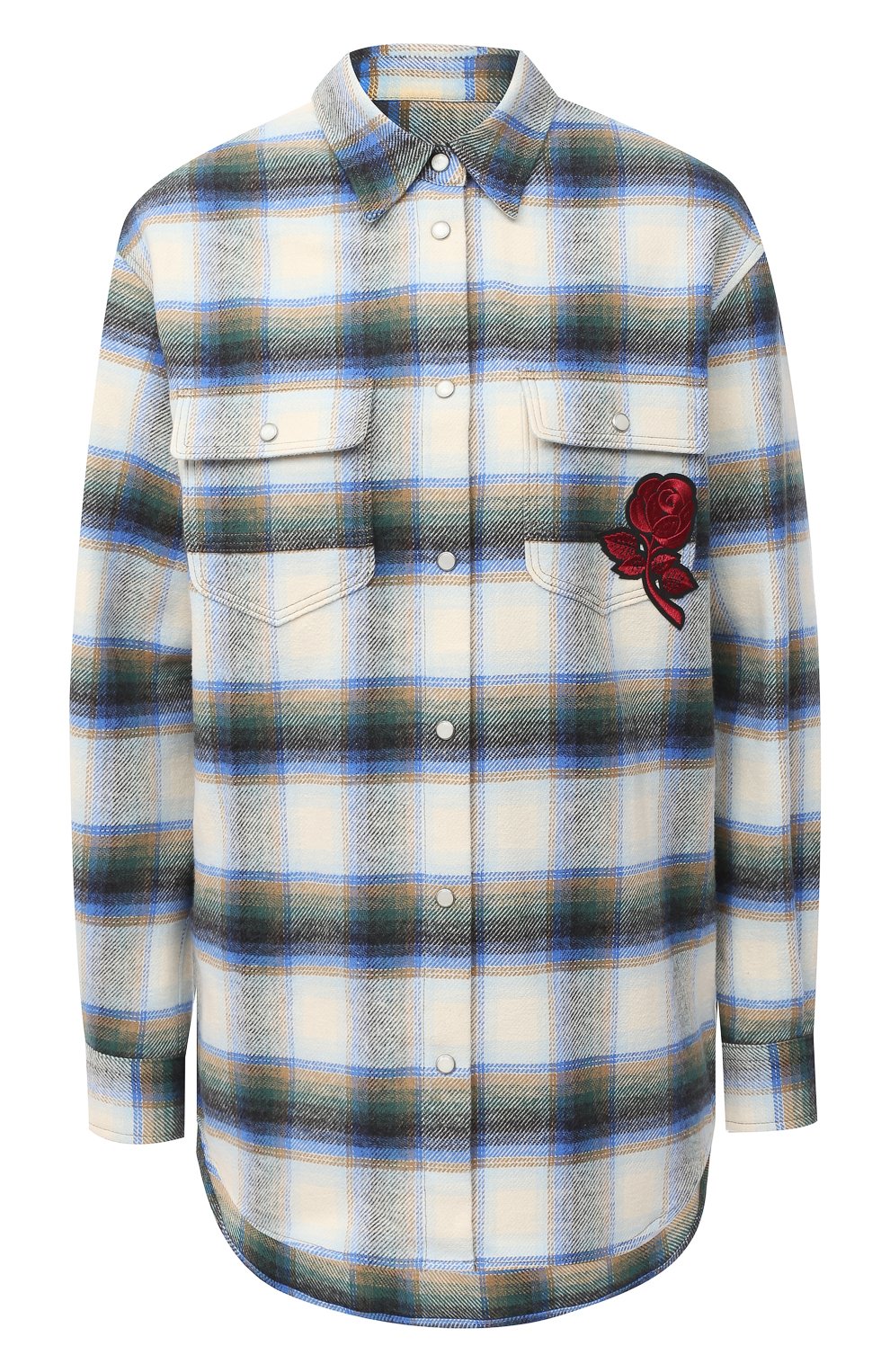 Хлопковая рубашка GOLDEN GOOSE DELUXE BRAND, арт. GWP00132.P000181, фото 1