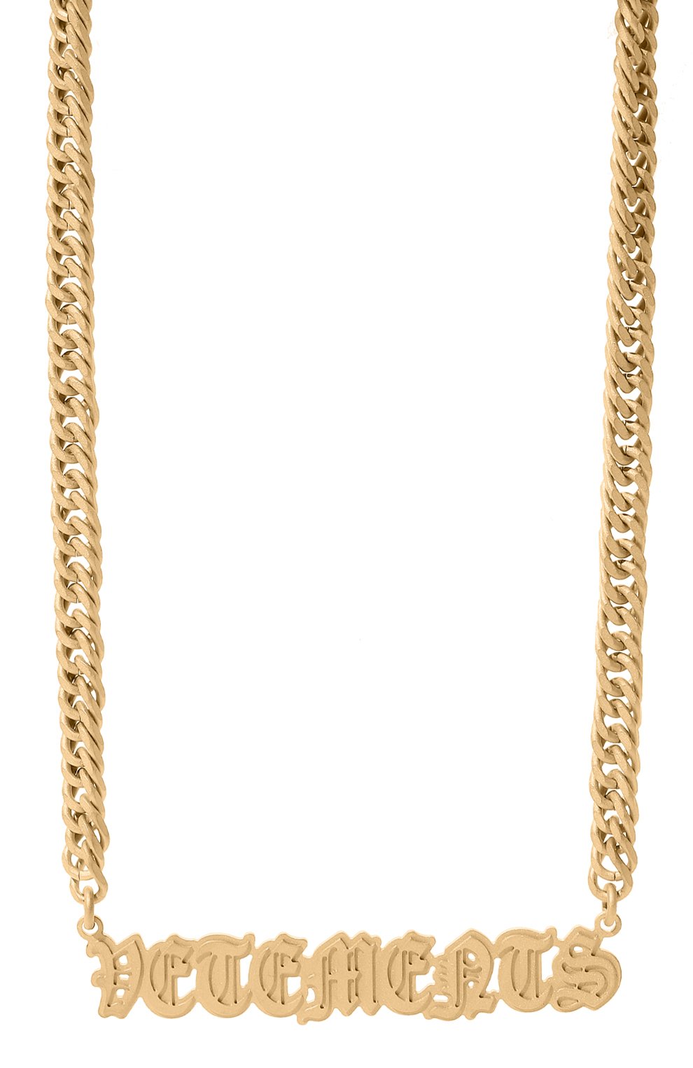 Колье VETEMENTS золотого цвета по цене 77100 руб., арт. UE63NE150G 5100 BRASS, фото 4 Колье VETEMENTS, арт. UE63NE150G 5100 BRASS, фото 4