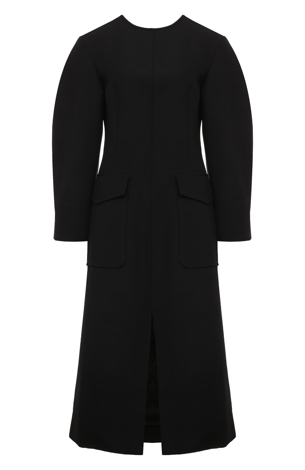 Платье из вискозы и шерсти CO черного цвета по цене 131500 руб., арт. 4449/HSF, фото 1 Платье из вискозы и шерсти CO, арт. 4449/HSF, фото 1