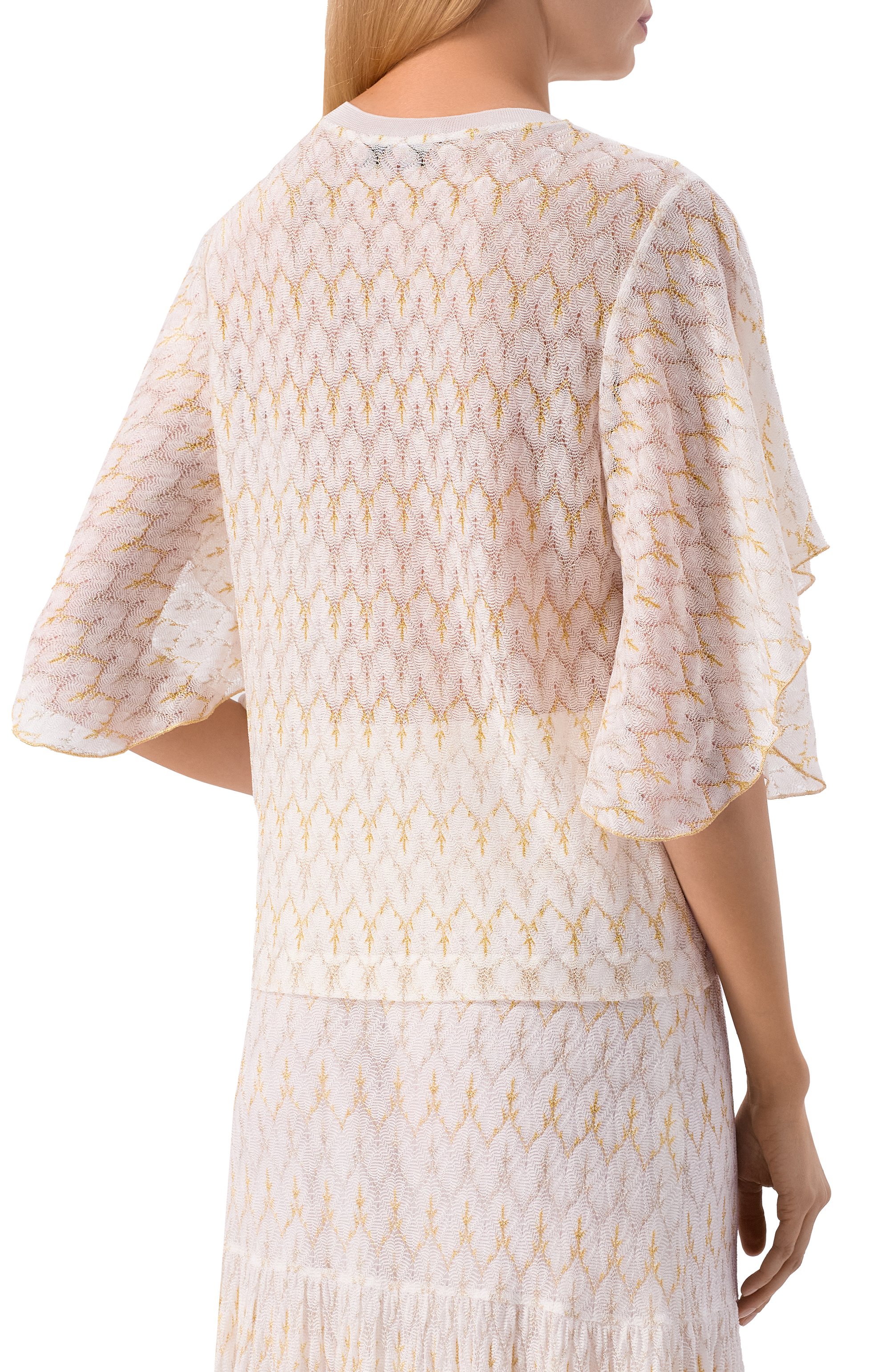 Пуловер из вискозы MISSONI белого цвета по цене 98850 руб., арт. DS26SK12/BR015X, фото 4 Пуловер из вискозы MISSONI, арт. DS26SK12/BR015X, фото 4