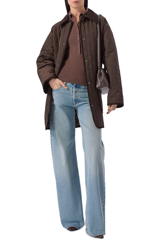 Пуловер из шерсти и шелка 12 STOREEZ 135429 Коричневый  135429 Фото 2