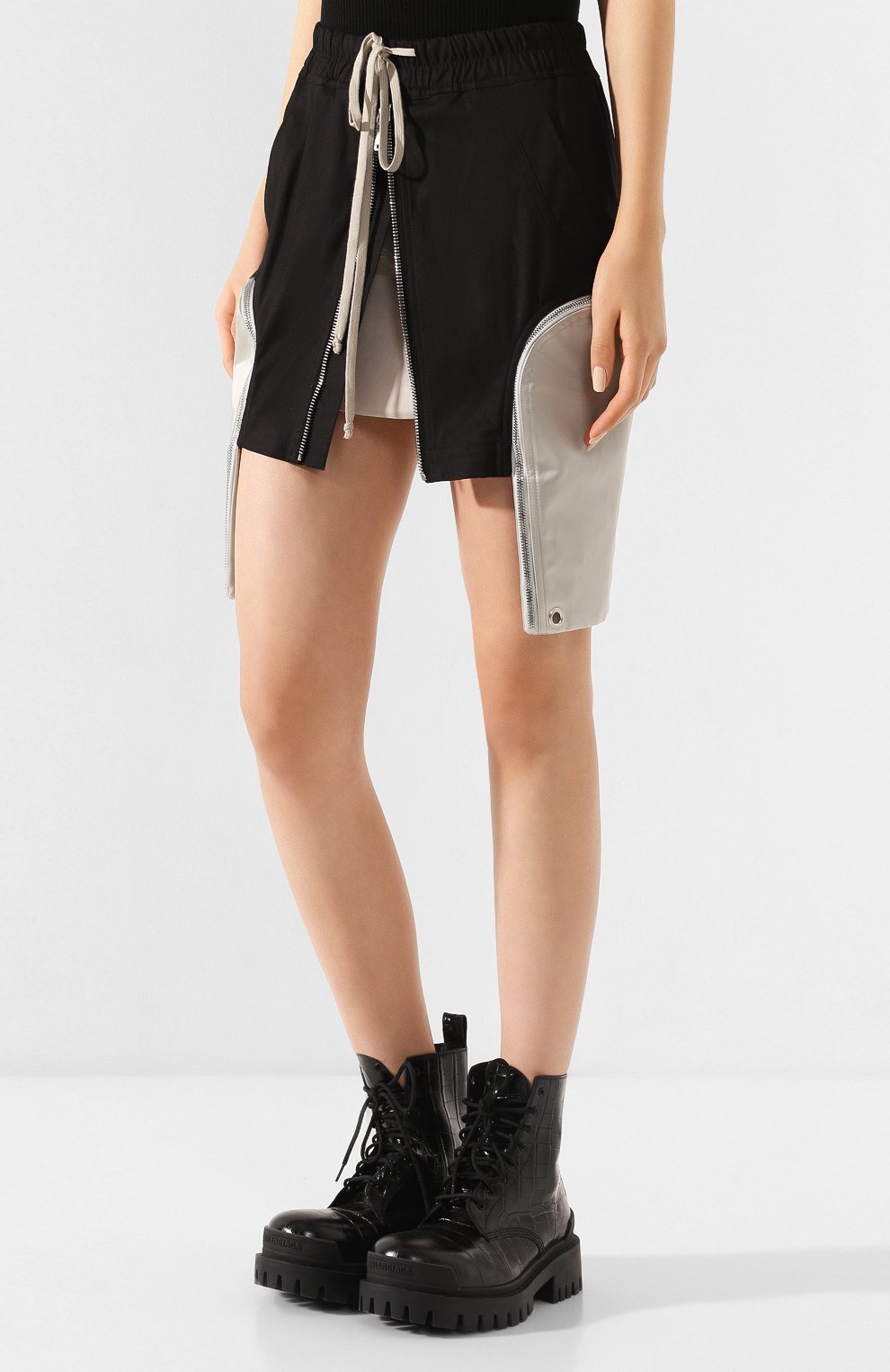 Хлопковая юбка RICK OWENS, арт. RP20S1340/TENB, фото 3
