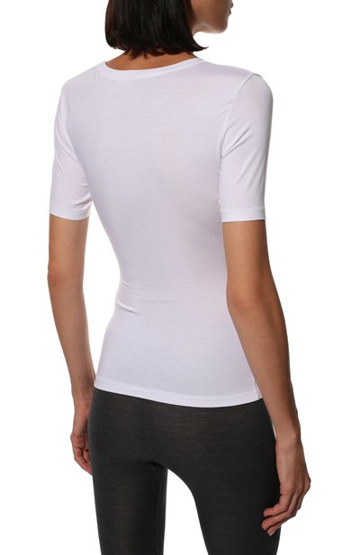 Футболка ZIMMERLI белого цвета по цене 10900 руб., арт. 700-3450, фото 4 Футболка ZIMMERLI, арт. 700-3450, фото 4