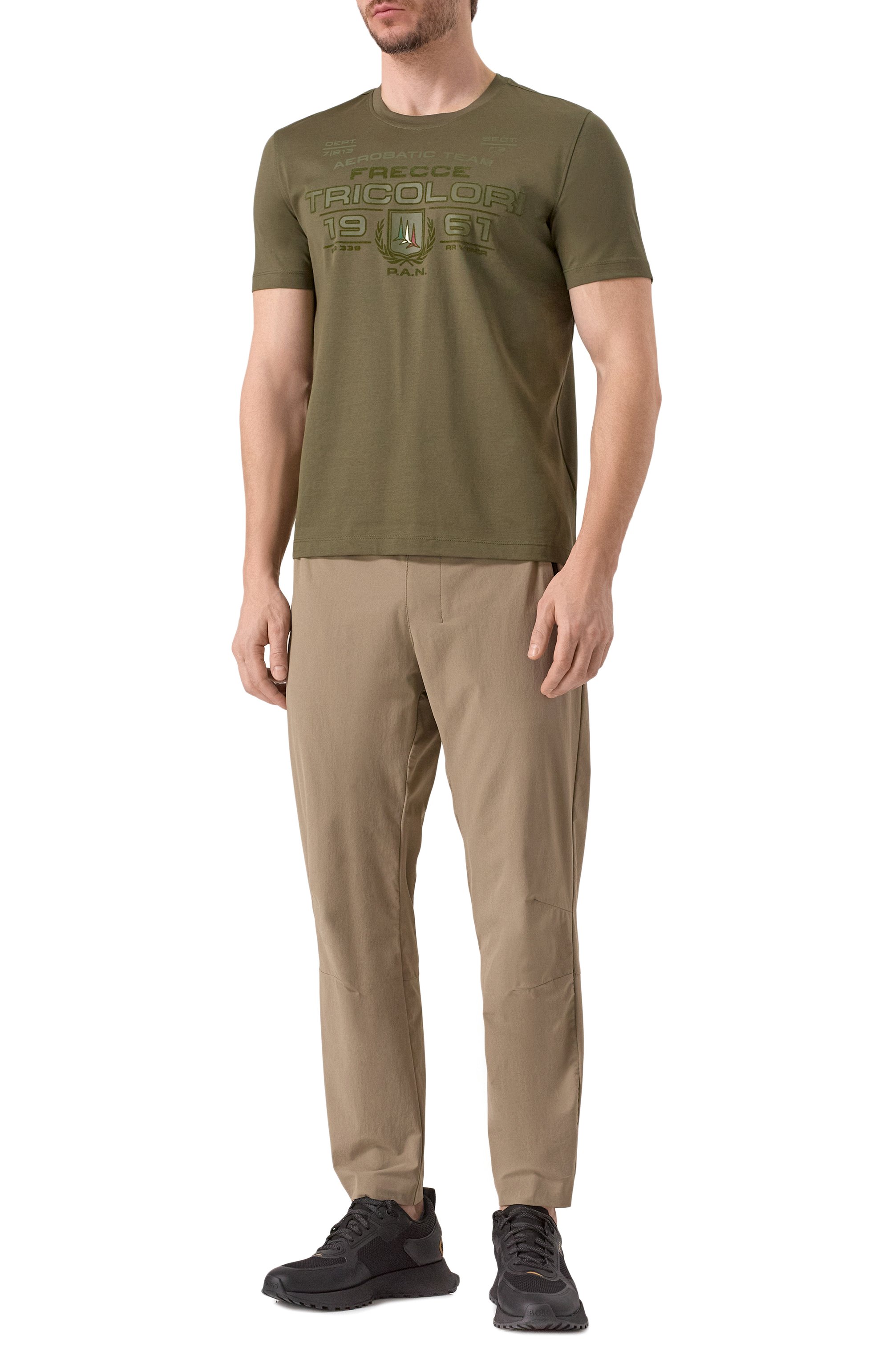 Хлопковая футболка AERONAUTICA MILITARE, арт. 251TS2423J682, фото 2