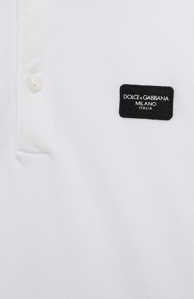 Хлопковое поло DOLCE & GABBANA, арт. L4JTGW/G7M4T/2-6, фото 3