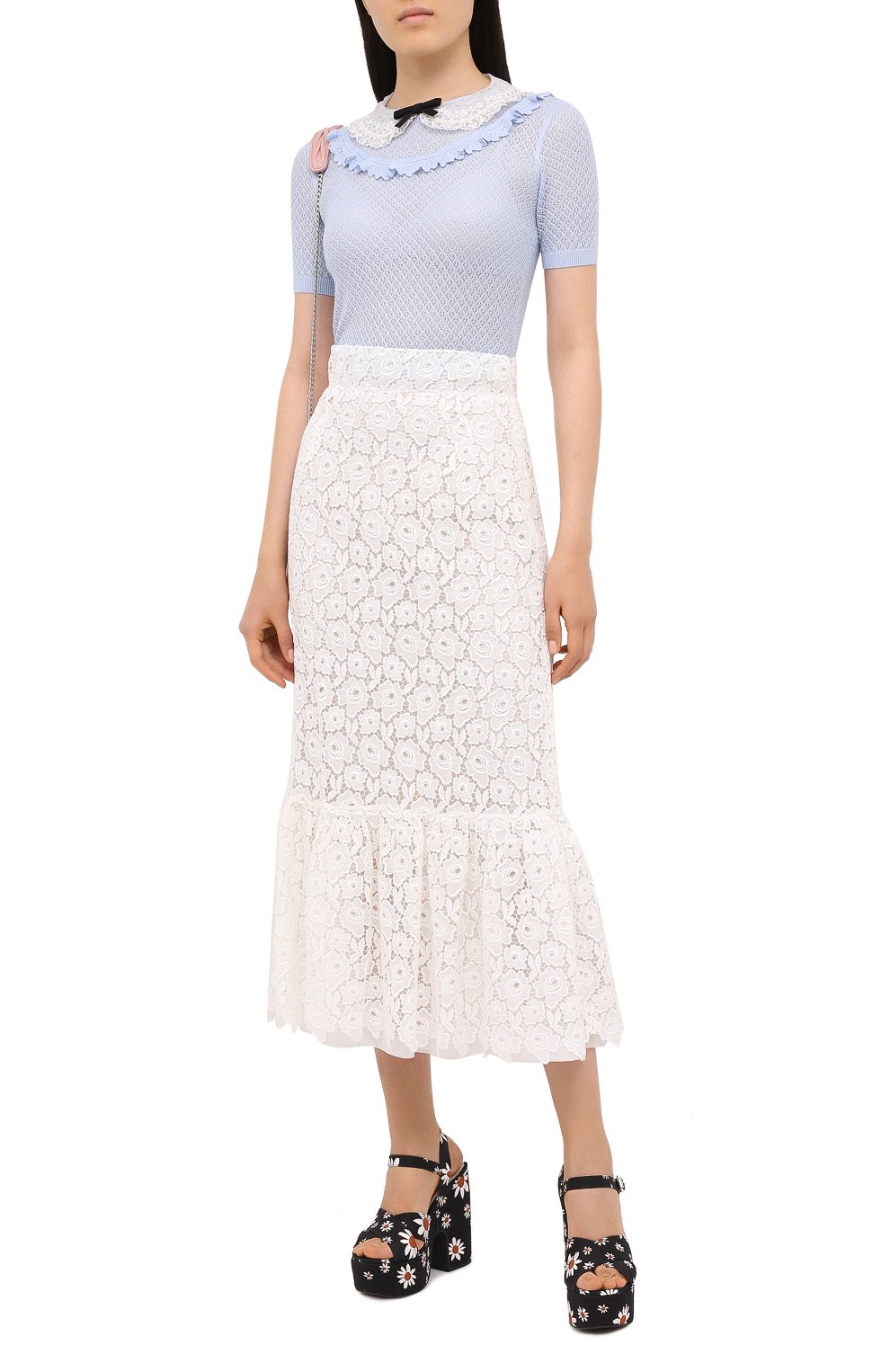 Пуловер из кашемира и шелка MIU MIU, арт. MML377-1KV2-F0424, фото 2