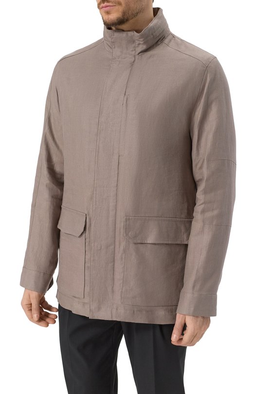 Льняная куртка Corneliani 2525P5-2520152 Бежевый  2525P5-2520152 Фото 3