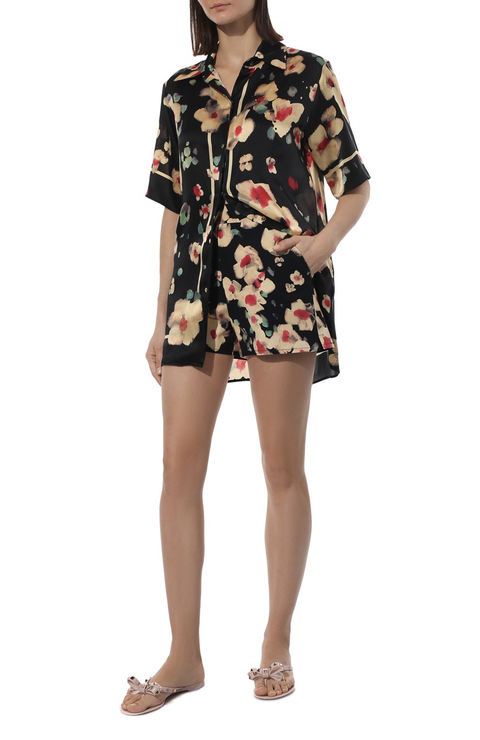 Шелковая рубашка SHAN разноцветного цвета по цене 67900 руб., арт. 52221-82, фото 2 Шелковая рубашка SHAN, арт. 52221-82, фото 2