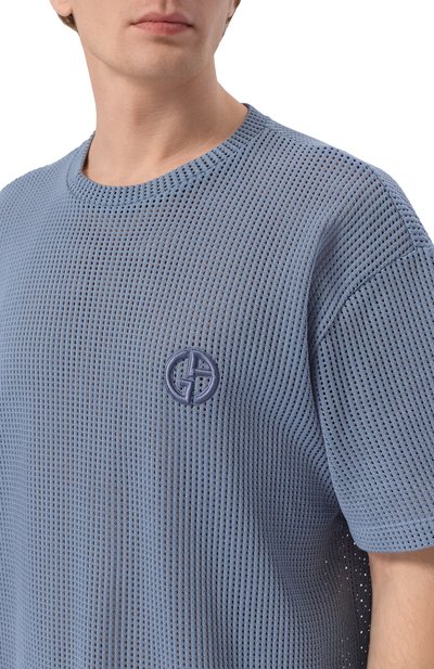 Хлопковая футболка GIORGIO ARMANI, арт. GM003397/TE20625, фото 5