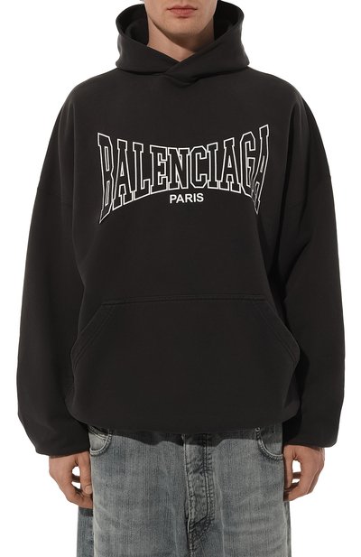 Хлопковое худи BALENCIAGA, арт. 803265/TRVH6, фото 3