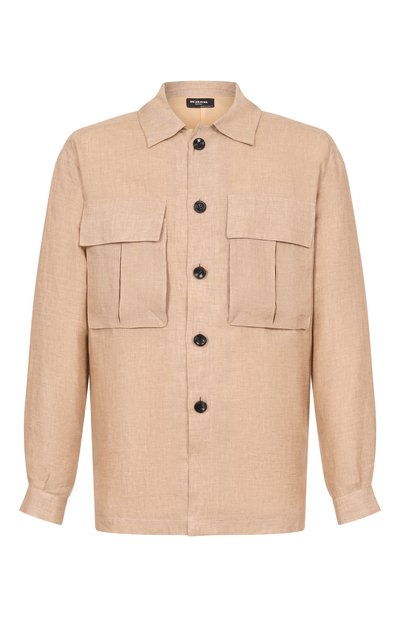 Мужская льняная рубашка KITON, арт. UMC013H0921107