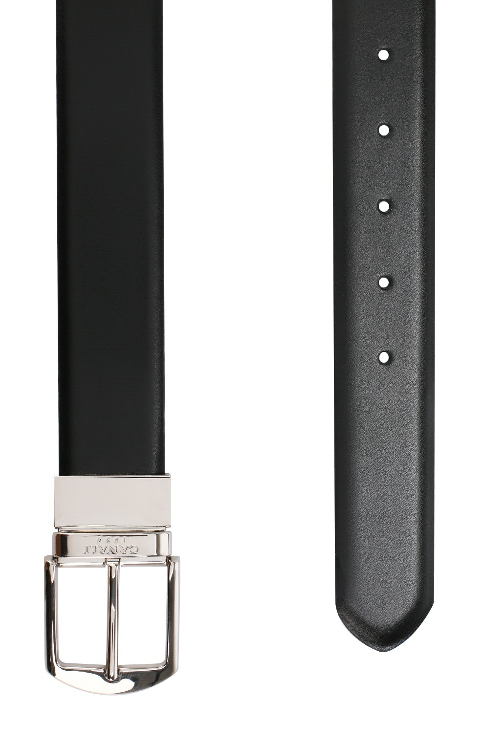 Кожаный ремень с металлической пряжкой CANALI черного цвета по цене 22050 руб., арт. KA00036/50, фото 2 Кожаный ремень с металлической пряжкой CANALI, арт. KA00036/50, фото 2