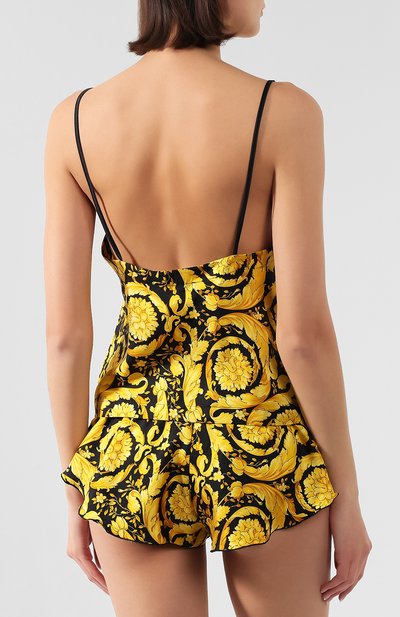 Шелковый топ VERSACE разноцветного цвета по цене 42450 руб., арт. AUD05060/A232999, фото 4 Шелковый топ VERSACE, арт. AUD05060/A232999, фото 4
