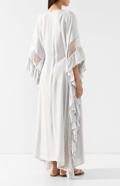 Туника из вискозы A MERE CO серебряного цвета по цене 62450 руб., арт. AMC/R19004, фото 4 Туника из вискозы A MERE CO, арт. AMC/R19004, фото 4