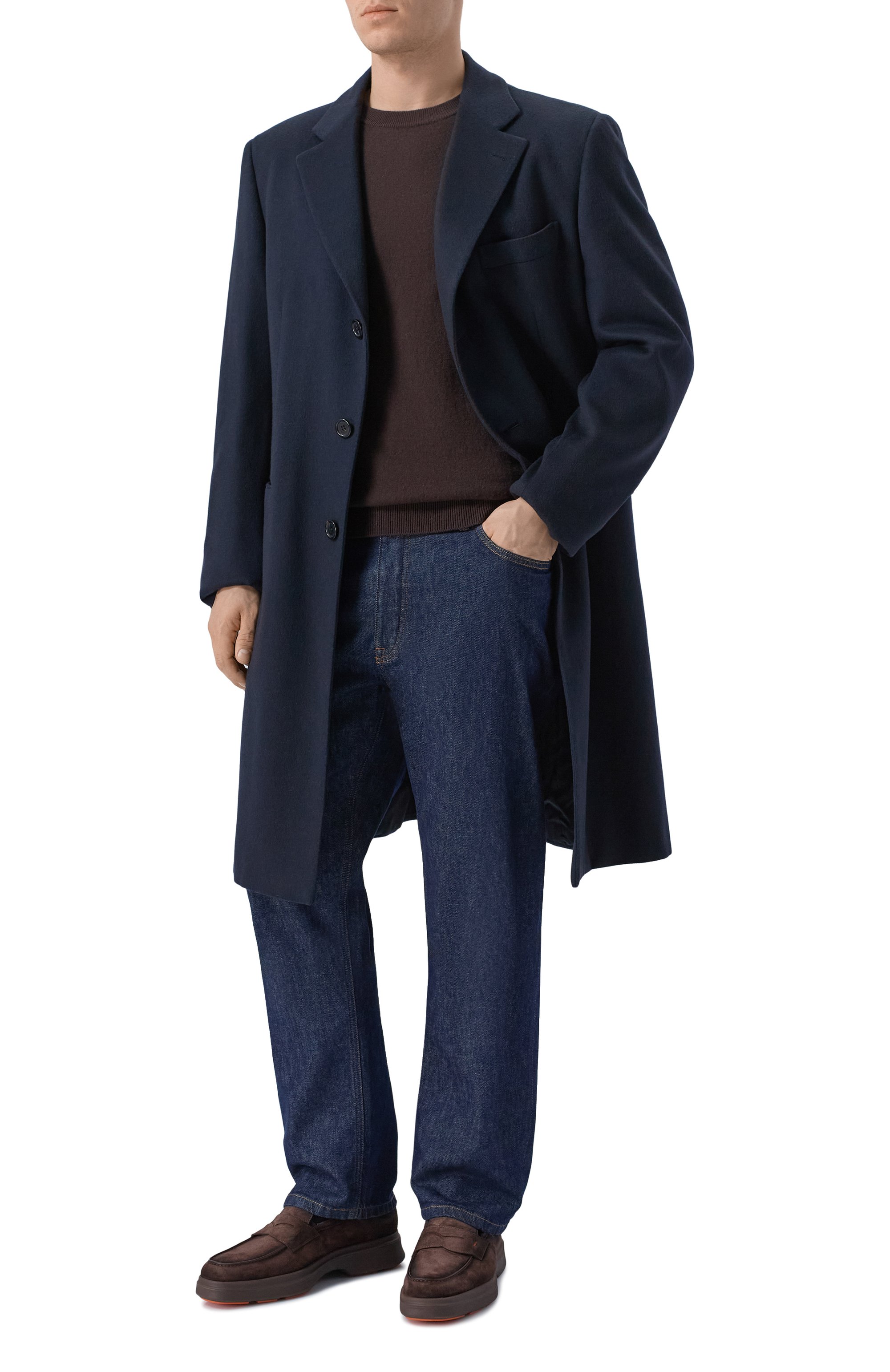 Замшевые пенни-лоферы easy SANTONI, арт. MGEG19238F0NSR0V, фото 2