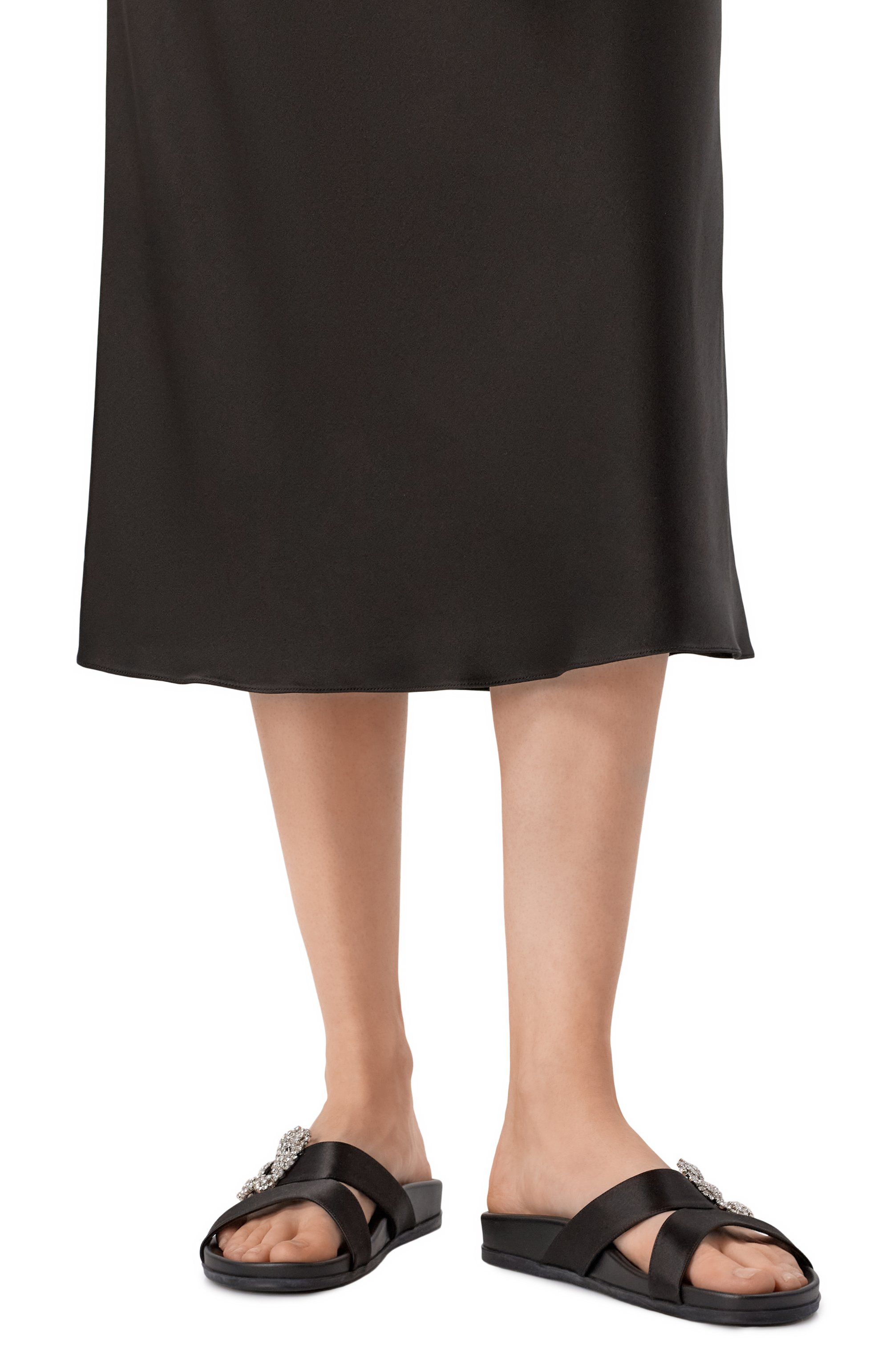 Текстильные шлепанцы MANOLO BLAHNIK, арт. 123-2425/SAT, фото 3