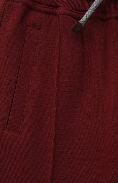 Хлопковые джоггеры BRUNELLO CUCINELLI, арт. BTU14E331B, фото 3