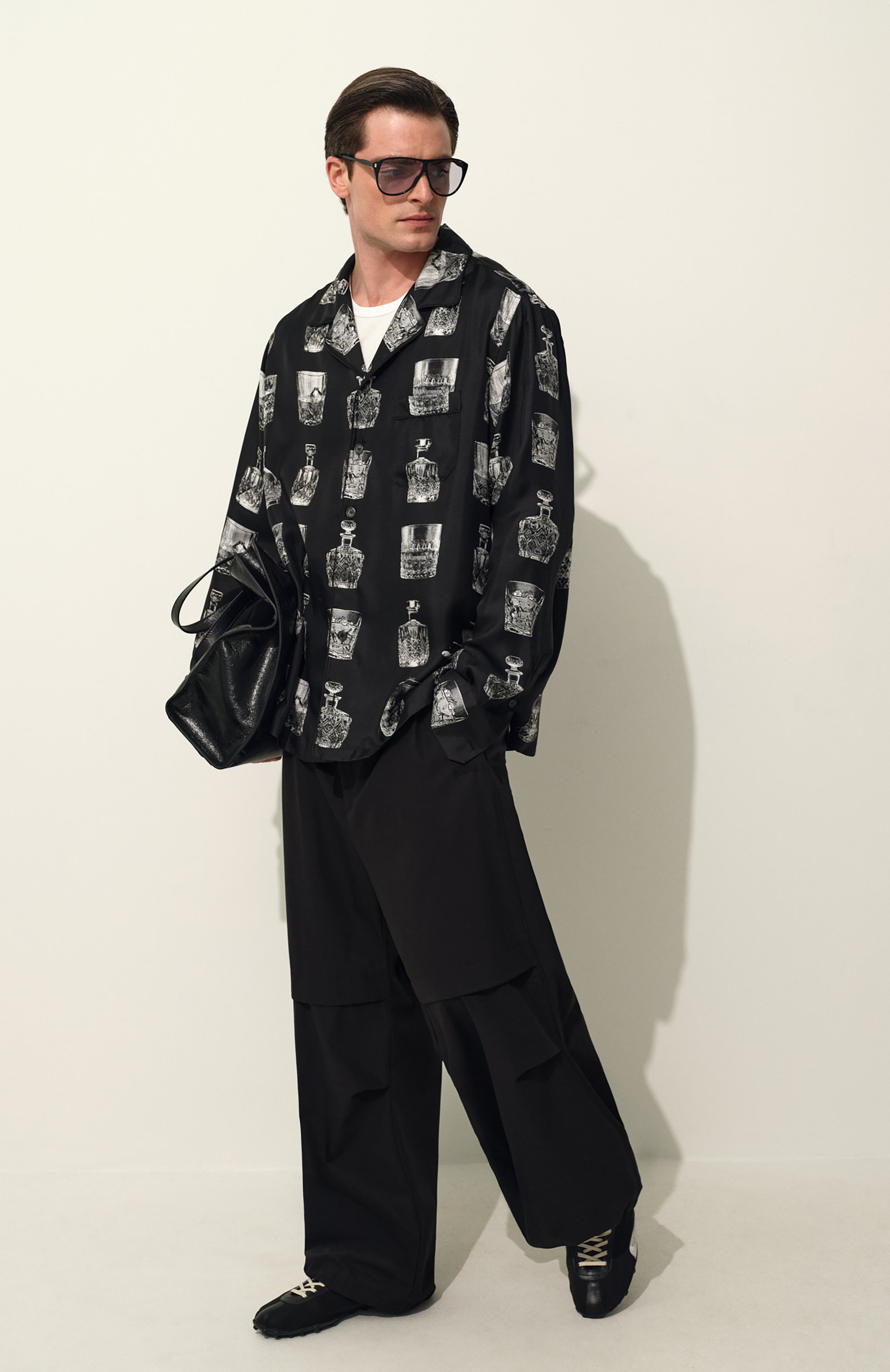 Комбинированные кеды sprinters MAISON MARGIELA черного цвета по цене 79950 руб., арт. S57WS0509/P8190, фото 8 Комбинированные кеды sprinters MAISON MARGIELA, арт. S57WS0509/P8190, фото 8