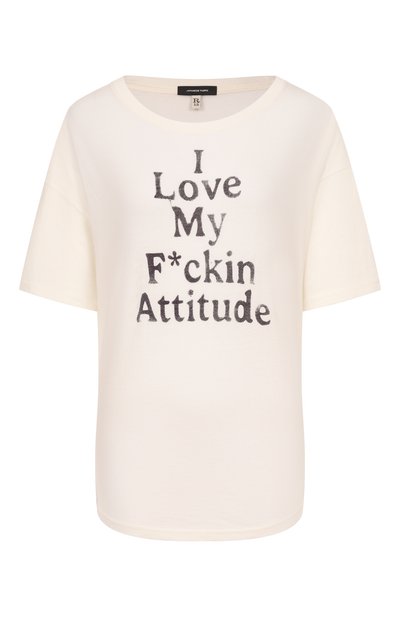 Женская футболка из хлопка и кашемира R13, арт. R13WK141-K140B